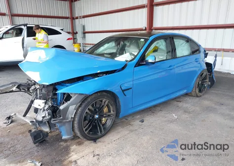 2015 BMW M3 z USA, uszkodzony, nr VIN WBS3C9C50FP805134